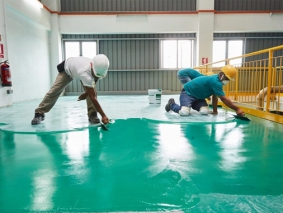 Painting concrete floors