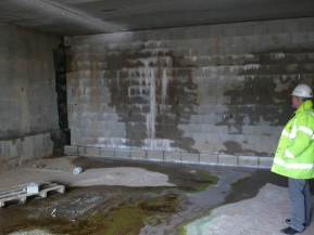 Check the basement water seepage