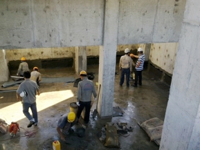 Basement waterproofing construction